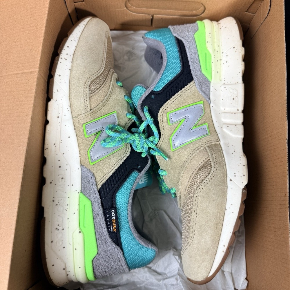 New Balance 997H Sneaker Mens 10 Tan Teal Green Cordura Streetwear CM997HJO - Picture 16 of 16